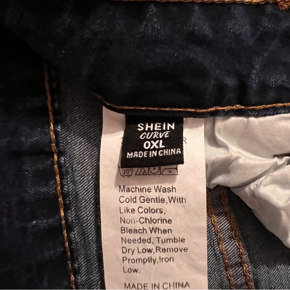 Distressed, indigo, jeans 0XL SHEIN - Picture 7 of 7